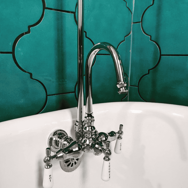 Faucet in Clawfoot Bathtub